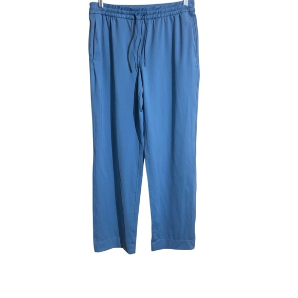 Lululemon Wide Leg Blue Drawstring Pants Women’s Lounge Stretch Casual - Picture 4 of 11